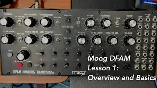 Moog DFAM percussion synthesizer tutorial Lesson 1: Overview and Basics