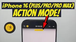 How to Enable & Use ACTION MODE on iPhone 16 Series (16 Pro Max, 16 Pro, 16 Plus & 16)!