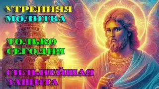 ТОЛЬКО СЕГОДНЯ! СИЛЬНЕЙШАЯ ЗАЩИТА! Утренняя Молитва. АУДИО.