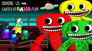 어몽어스 VS Garten of Banban 2 | JUMBO JOSH BROTHERS | AMONG US ANIMATION