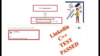 Linkedin  C++ test passed 2022|Linkedin c++ test online 2022| Linkedin c++ test answers 2022