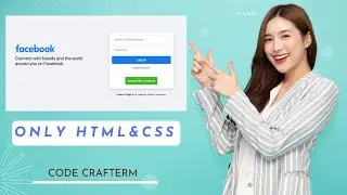 How to create Facebook Login Page HTML CSS Tutorial