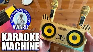 MASINGO Portable Kitty Cat Karaoke Machine for Kids, Children, & Toddlers