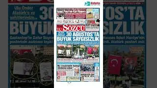 Sözcü Gazetesi 1. Sayfa - 31 Ağustos 2024