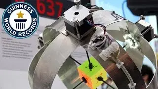 Fastest robot to solve a Rubiks Cube - Guinness World Records