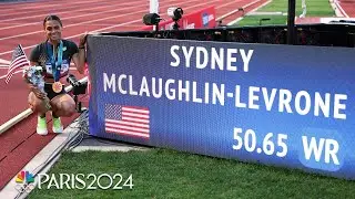 Sydney McLaughlin-Levrone crushes WORLD RECORD in 400m hurdles at Trials | NBC Sports