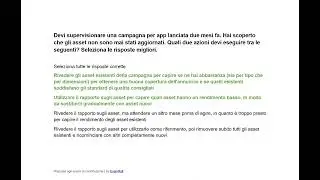 Certificazione sulle campagne per app di Google Ads | Risposte agli esami #examroll