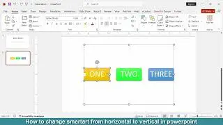 How to change SmartArt from horizontal to vertical in PowerPoint