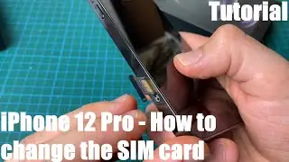 How to change the SIM card of Apple iPhone 12 Pro Smartphone: replace the nano SIM card in iPhone 12