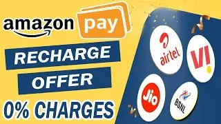 How To Mobile Recharge in Amazon Pay 0% Charges | Amazon Pay Balance Se Mobile Recharge Kaise Kare