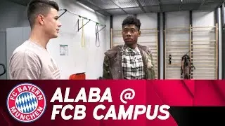 David Alaba visits FC Bayern Campus!