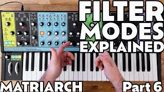 Filters Modes Explained! | Part 6 | Moog Matriarch Tutorial