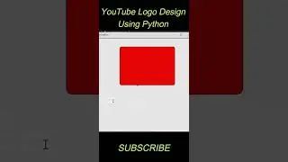 YouTube Logo Design In Python 😍 || Python Coding Status 