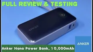 Anker Nano Power Bank, 10,000mAh with Built-In USB-C Cable, PD 30W Output TESTING WITH IPHONE 15 PRO