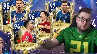 Full UTOTY Attacker Squad on FIFA Mobile 22! We Got UTOTY Ronaldo, Lewandowski, Messi, and Mbappe!