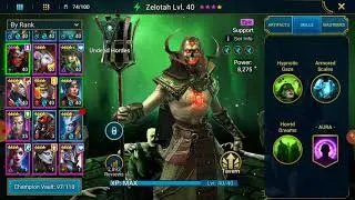 Zelotah Showcase. Epic shield champion. Do not sleep on him @Raid Shadow Legends