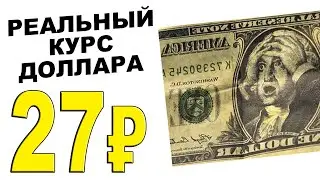 РЕАЛЬНЫЙ КУРС: 27 РУБЛЕЙ за ДОЛЛАР? Какой реальный курс доллара к рублю в России 2024-2025