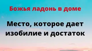 Божья ладонь в доме. Место, которое привлекает изобилие и достаток.