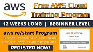 AWS re/Start |  Amazon AWS free training | AWS full Training for FREE | Job & placement | AWS Cloud