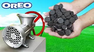 EXPERIMENT Mini Oreo Strawberry Vs Meat Grinder  I Mr-Crack I