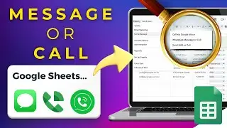 Google Sheets Call & Message Feature | WhatsApp, iMessage and Google Voice (Sheetify CRM)