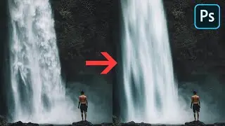 Long Exposure Effect on Waterfall in Photoshop - Path Blur