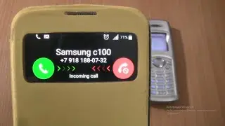 Incoming call & Outgoing call at the Same time Samsung Galaxy S4 + Samsung c100