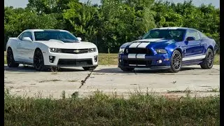 2013 Chevrolet Camaro ZL1 and 2013 Ford Mustang Shelby GT500 Super Snake Review.