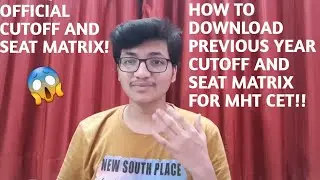 Official Cutoff And Seat Matrix Of MHT CET😱 | Complete cutoff | Set Your Target Score Accordingly! |