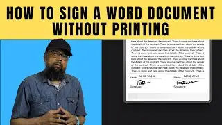 How to Sign Word Document Without Printing