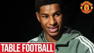 Table Football ft. Marcus Rashford | MUTV | Manchester United