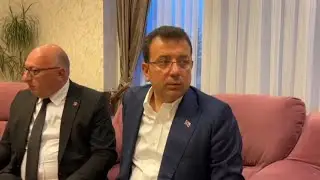 Ekrem İmamoğlu, Erzurum havalimanında konuştu