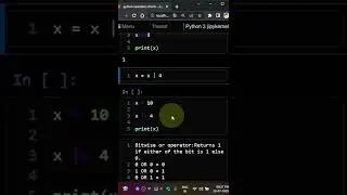 assignment operator with OR XOR part-1 python tamil #python #shorts