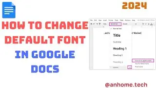 How to change default font in Google Docs