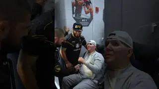 🥹 Трогательная встреча Хабиба Ислама и Магомеда Абдусаламова на #ufc302