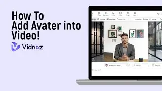 How to Add Avater into Video on Vidnoz Ai [easy]