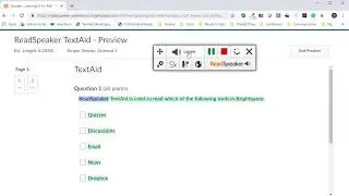 ReadSpeaker Overview for D2L Brightspace