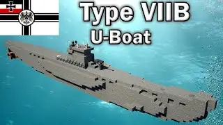 🚢 Minecraft Tutorial: How to Make a U-Boat (Type VIIB) [1/1 Scale]