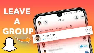 How to Leave Group Chat on Snapchat? #groupchat