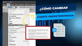 Cómo Cambiar la FUENTE PREDETERMINADA en Word paso a paso ✔️