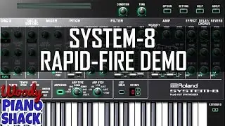 Roland Cloud System 8 VST rapid-fire sounds demo