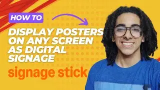 How to display posters on any screen as digital signage