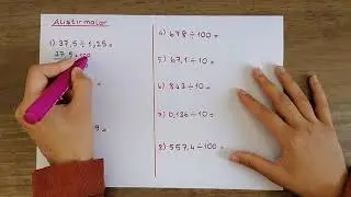 6. Sınıf Matematik | Ondalık Gösterim Konu Anlatımı | Ondalık Sayılarda Bölme İşlemi