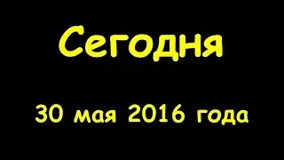 Какой сегодня праздник 30 мая 2016