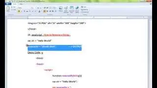 TAMIL HOW TO REVERSE A STRING IN JAVASCRIPT DEMO