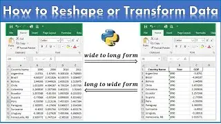 How to Reshape Dataset from Wide to Long or Long to Wide format with Python