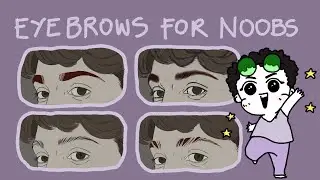 How to draw eyebrows in 4 different styles | ibisPaint X