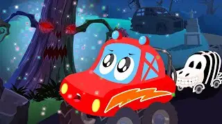 little red car | Halloween tree | scary car song for children