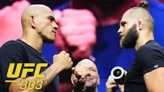 UFC 303 Press Conference Faceoffs 👀 | ESPN MMA