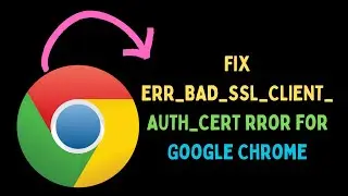 How to Fix ERR_BAD_SSL_CLIENT_AUTH_CERT Error in Google Chrome on Windows 11